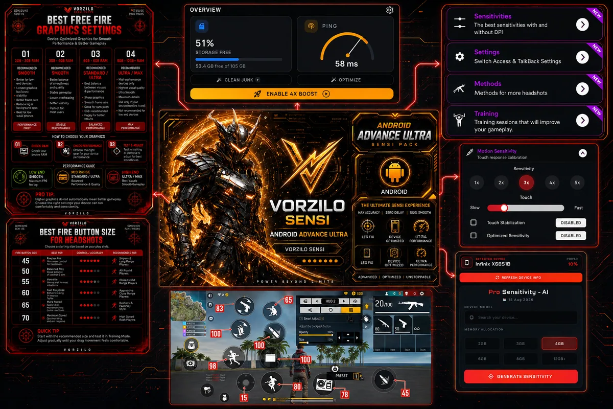 Vorzilo Android Advance Ultra Sensi Pack — pack overview